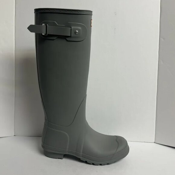 Hunter Womens Original Tall Rain Boot Gray Size 9 M - Picture 1 of 6